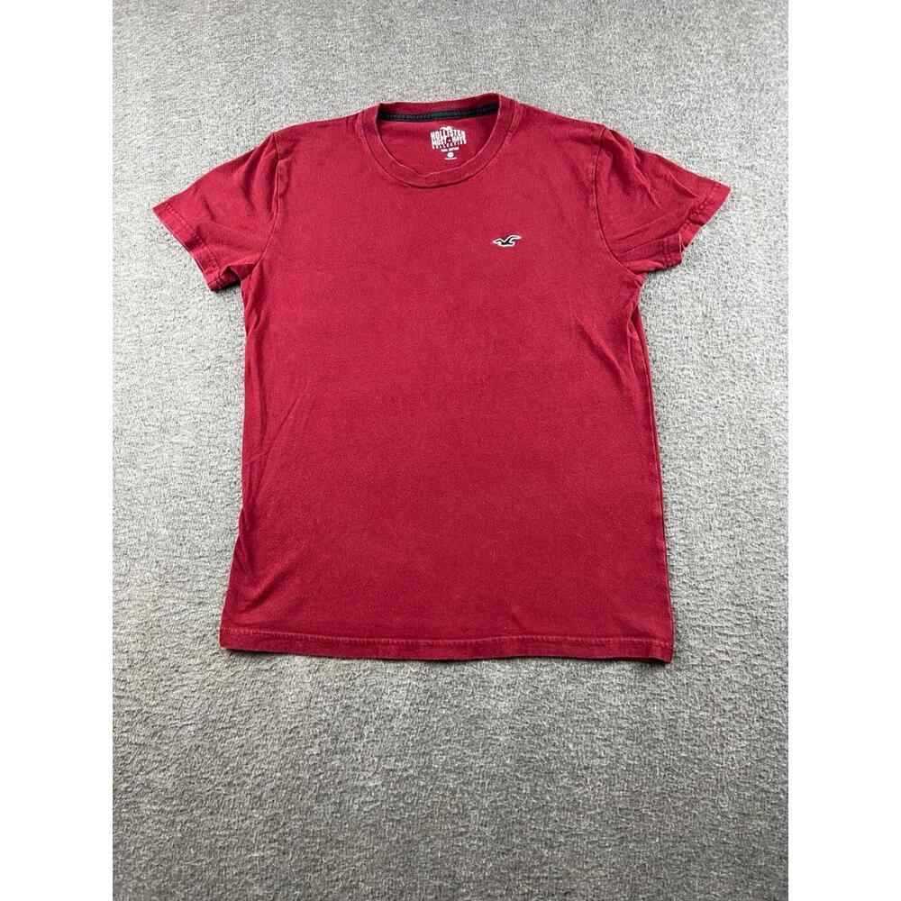 Hollister Must-Have Collection Men's Red Cotton T-Shirt XS
